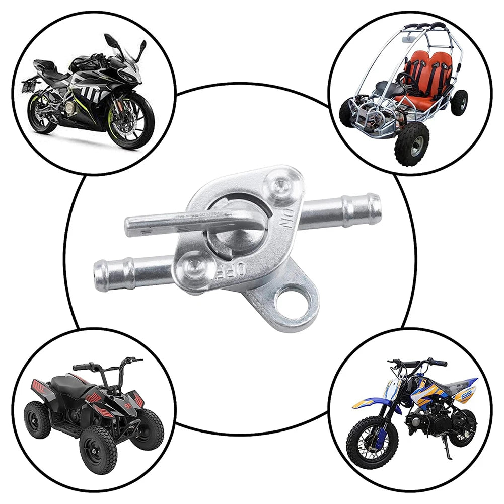 Universal 6mm Motorcycle Scooter Gasoline Faucet Gas Gasoline Valve Fuel Tank Switch Engine Mini Auto Key Ring On Off Accessory