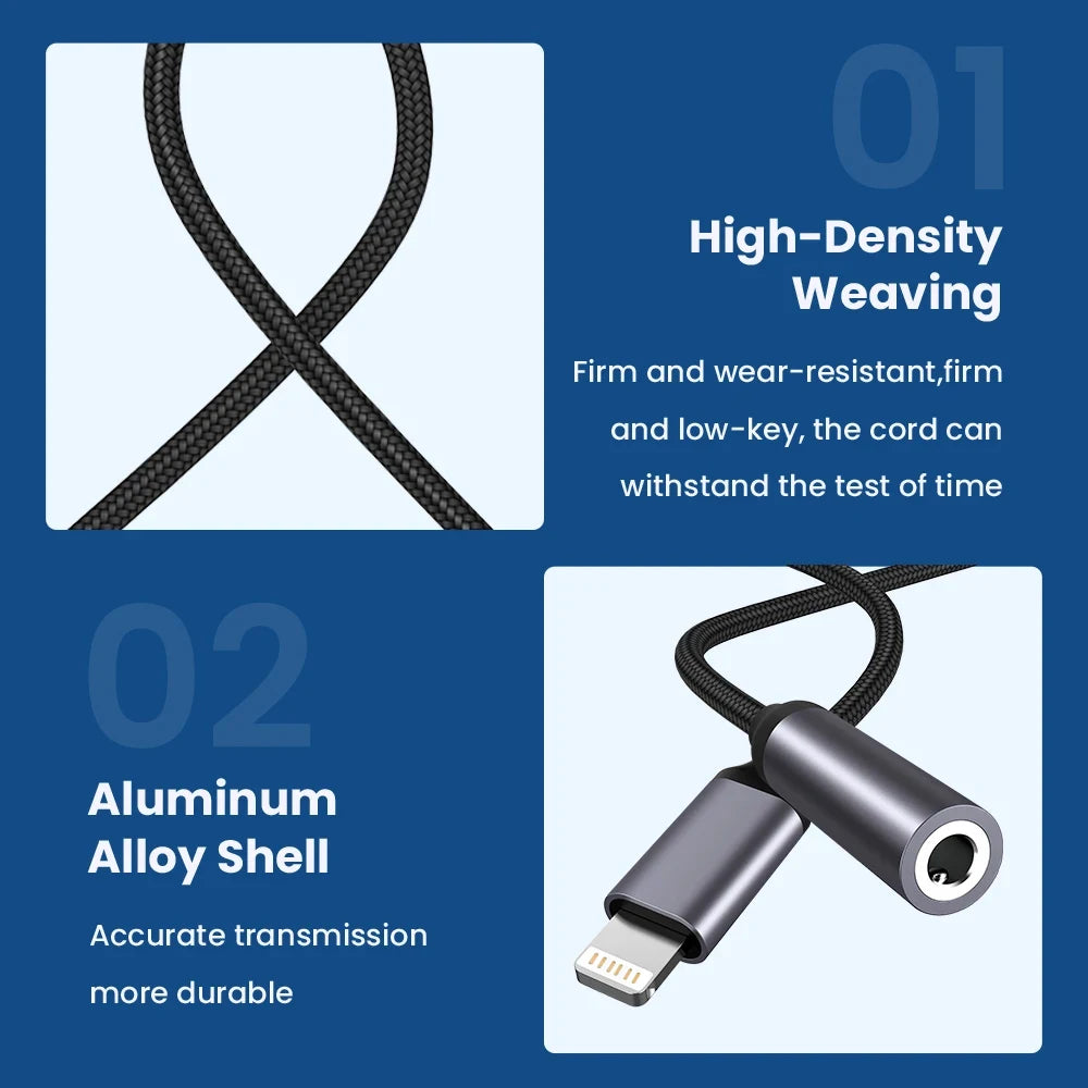 Type-C To 3.5mm Earphone Jack Adapter For Mobile Phone Aux Audio Adapter Compatible With iPhone Samsung Xiaomi