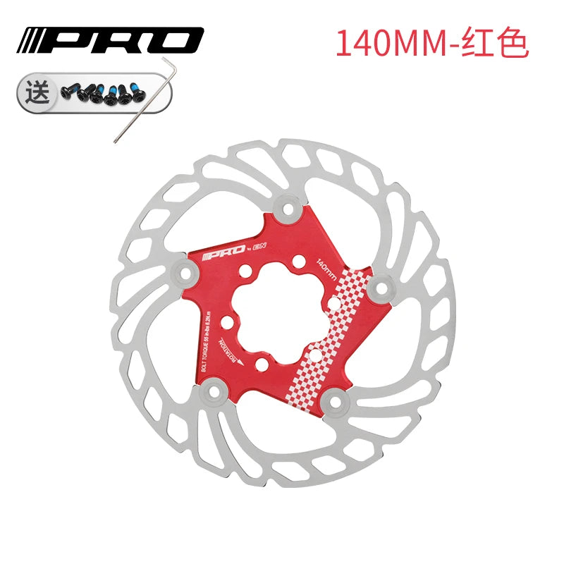 IIIPRO MTB Cooling Disc Brake Heat Dissipation  6 Inch 140/160/180/203mm Rotor Down Hill Floating Bicycle Brake Rotor