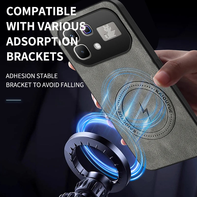 For Infinix Note 60 Pro 5G Case for Magsafe Luxury Sheep Skin Magnetic Matte Cover for Infinix Note60 Anti-drop Bumper Shell