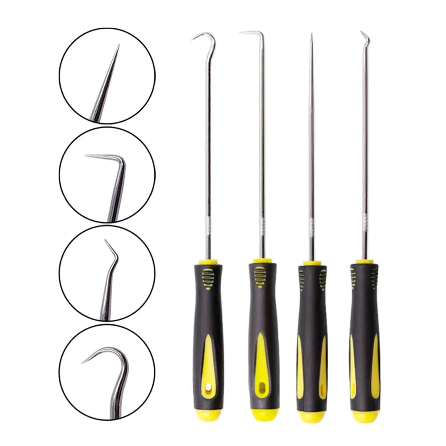 4Pcs Car Oil Seal Screwdrivers Set Auto O-Ring Seal Gasket Pick Puller Remover Tool Kit for Car Repair