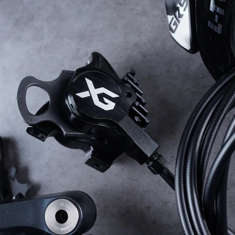 LTWOO GRT / GR9 Disc 1x11s / 1x12s Gravel Hydraulic Disc Brake Groupset + ZRACE XG Flat Mount Brake Caliper, Carbon Fibre