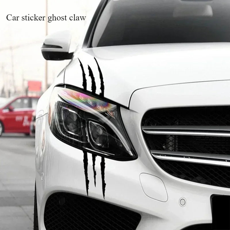 Car Styling Ghost Claw Scratch Stripe Marks Headlight Decal Vinyl Decal Auto Body Decorative Stickers PVC Carving Vinyl Decal