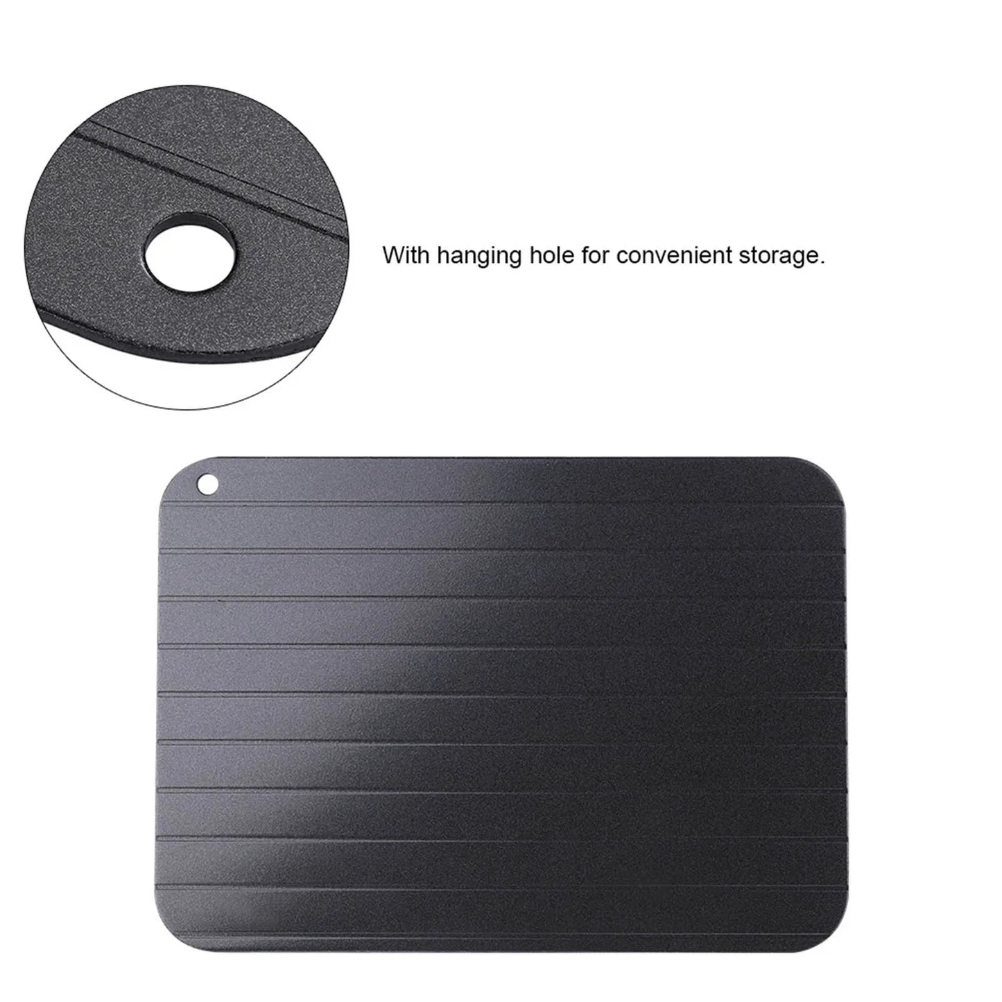 Defrosting Tray Fast Defrost Tray Thaw Tray Metal Aluminum Fast  Food Meat Defrosting Thawing Tray Plate Home Kitchen Gadget