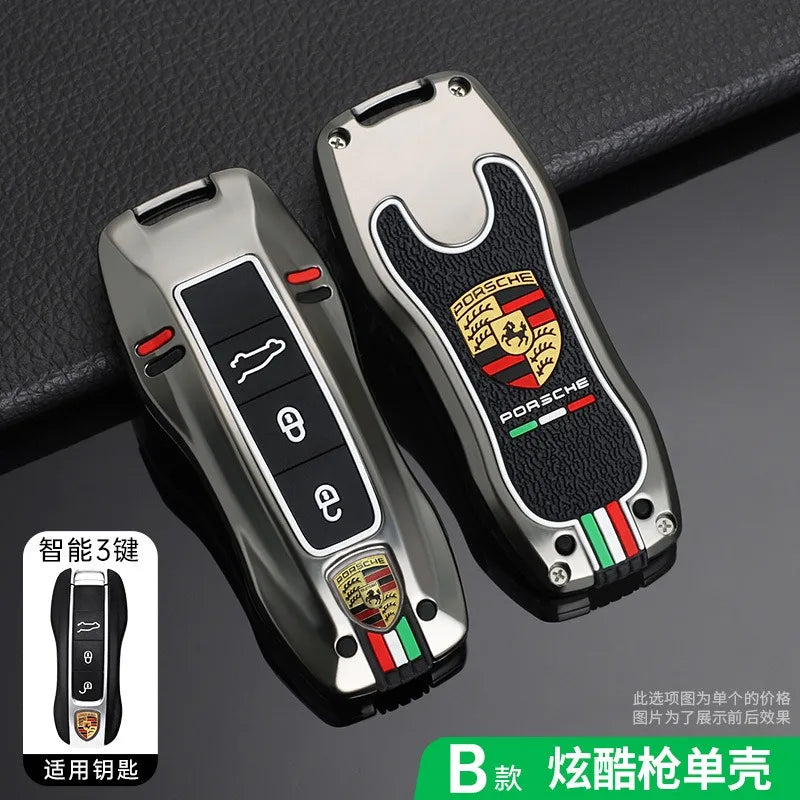 Auto Smart Remote Key Case Cover Protector For Porsche Panamera Carman Macann Bobst Cayenne 911 981 991 970 996 Car Accessories
