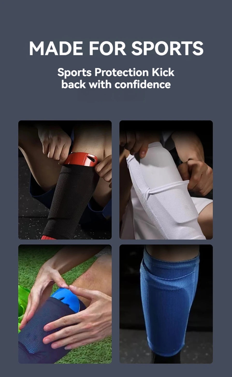 Loogdeel New Soccer Shin Guards Sleeves for Kids Youth Adults- Sleeves for Footoall Games,Sleeves with Optimized lnsert Pocket