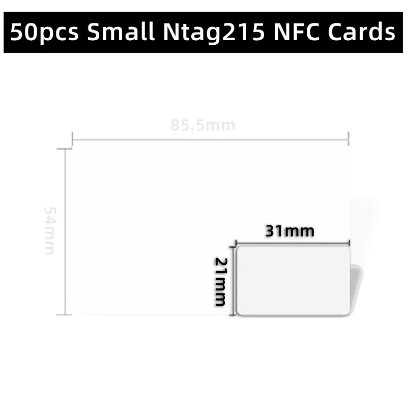 10/50pcs NFC Card Ntag215 Cards 215 504Bytes 13.56mHz for huawei share ios13 personal automation shortcuts