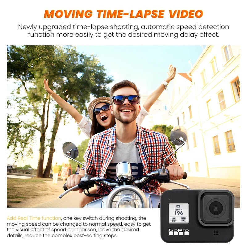 GoPro hero 8 Black stable 4K video 12MP photo portable 1080p live broadcast Motorcycle and Skiing Sports go pro Camera