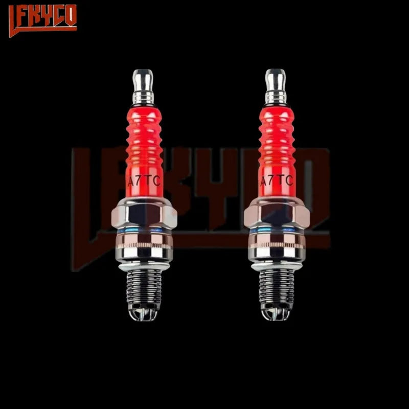 1/2/3/4/5PCS Racing Spark Plug 3 Triple Electrode A7TC D8TC For GY6 CG 50 70 110 125 150CC Motorcycle Atv Scooter Dirt Bike Kart