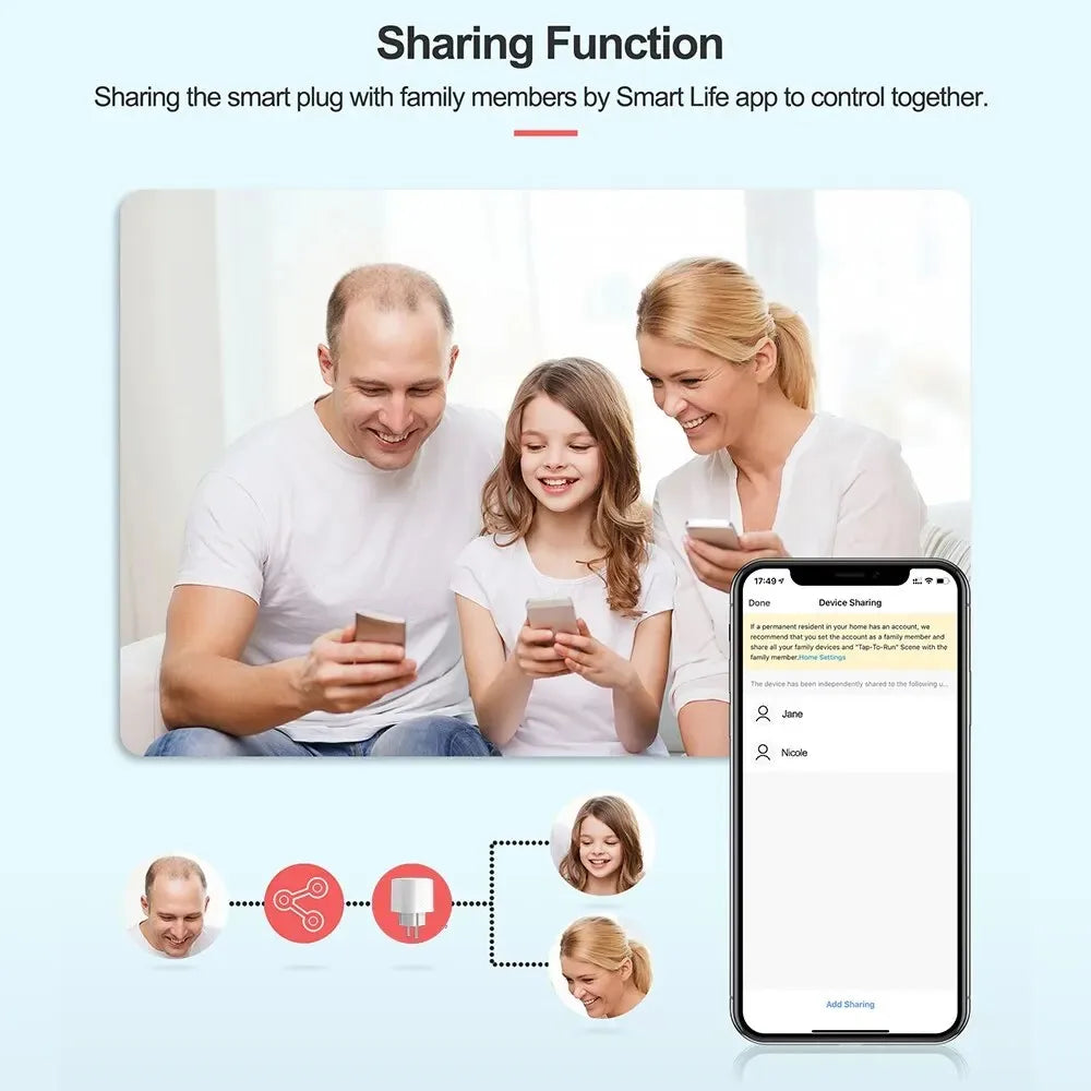 EWeLink EU Smart Socket WiFi Smart Plug With Power Monitoring Timing Voice Control Yandex Alice Маруся Alexa Google Assita