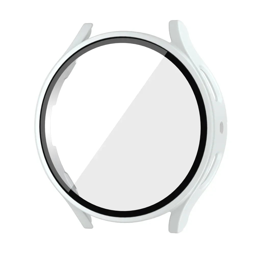 Tempered Glass+PC Cover for Samsung Galaxy Watch 4 5 6 44mm 40mm All Coverage Protective Bumper Case Galaxy Watch4 5 Accessories