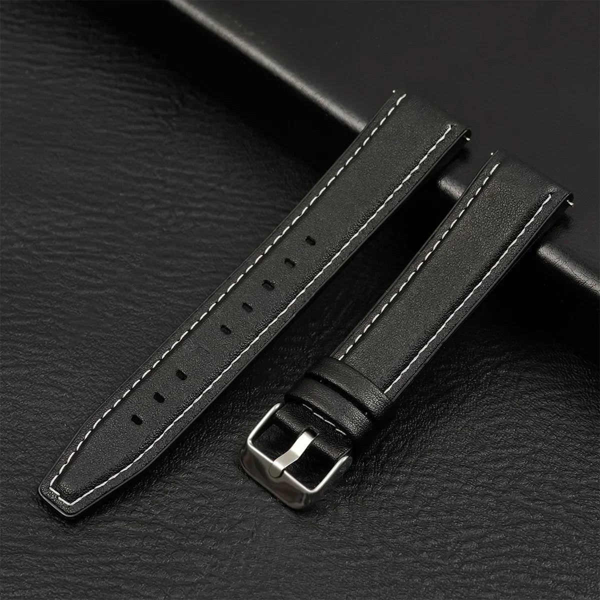 22mm 20mm Leather Strap For HUAWEI WATCH GT 4 46mm 4Pro GT3/2 Pro 42mm Soft Band For Samsung Galaxy Watch 7/6/5/4 40mm Wristband