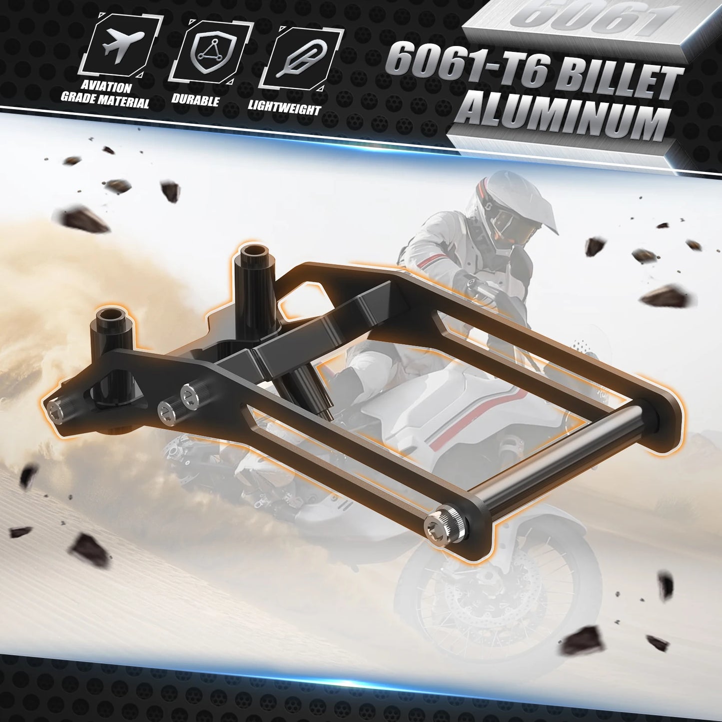 For Ducati DesertX Desert X 2022-2023 2024 12MM Bar Motorcycle Navigation GPS Mount Bracket 12MM GPS Holder Bar Clamp