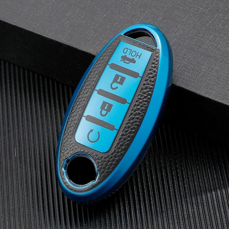 Leather TPU Shell Car Key Cover Case for Nissan Qashqai J10 J11 X-Trail T31 T32 Kicks Tiida Pathfinder Murano Note Juke Infiniti