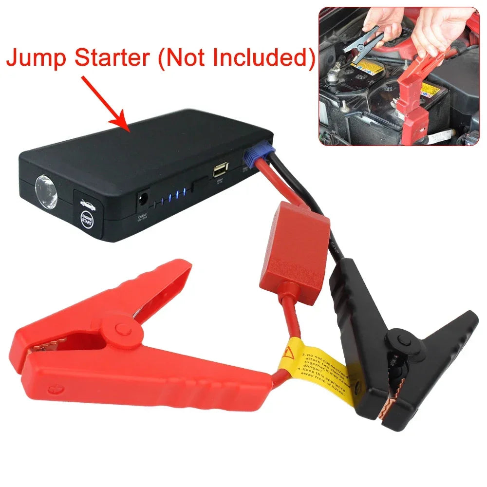 12V Jump Starter Alligator Clips for Car Truck Universal Vehicles Replacement Battery Jumper Cables Emergency Start Power Clamps