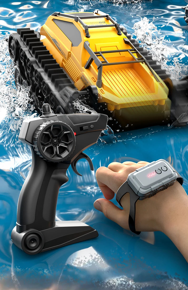 JJRC Q183 Rc Tank Car Track Remote Control Cars Off Road 4X4 2.4G Amphibious Crawler Truck Climbing Electric Model Vehicles Toys