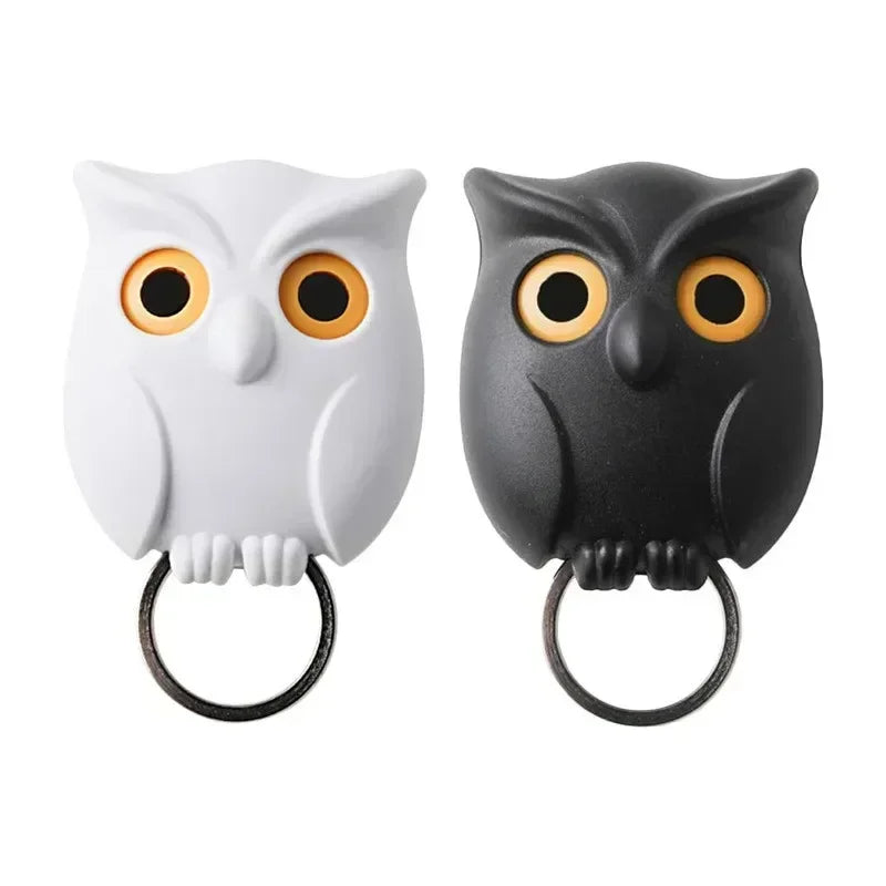 6PCS Owl Shape Wall Hook Key Holder Wall Sticker Keep Keychains Key Hanger Hooks Wall Hanging Hook for Kitchen Home Adhesive