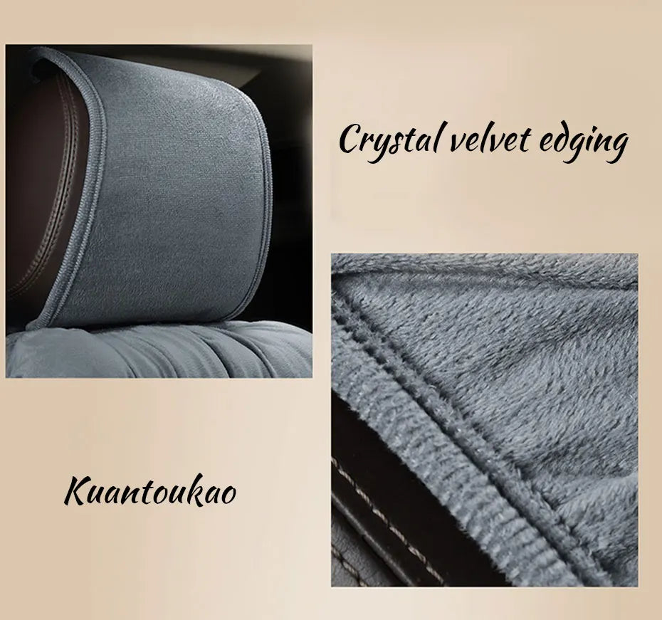 SEAMETAL Car Warm Seat Cover for Winter Thicken Soft Plush Seat Cushion Auto Protector Pad Universal for Suv Pick-Up Truck Sedan