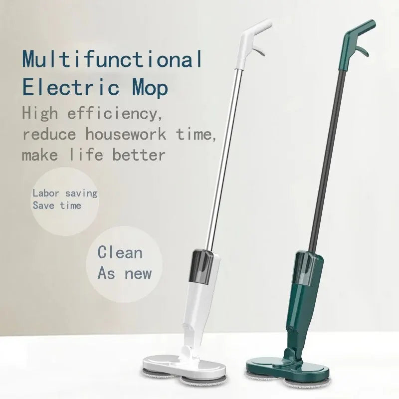 Wireless Electric Spin Mop Cleaner Automatic 2 in 1 Wet & Dry Home Cleaner Car Glass Ceiling Door Windows Floor Scrubber Machine