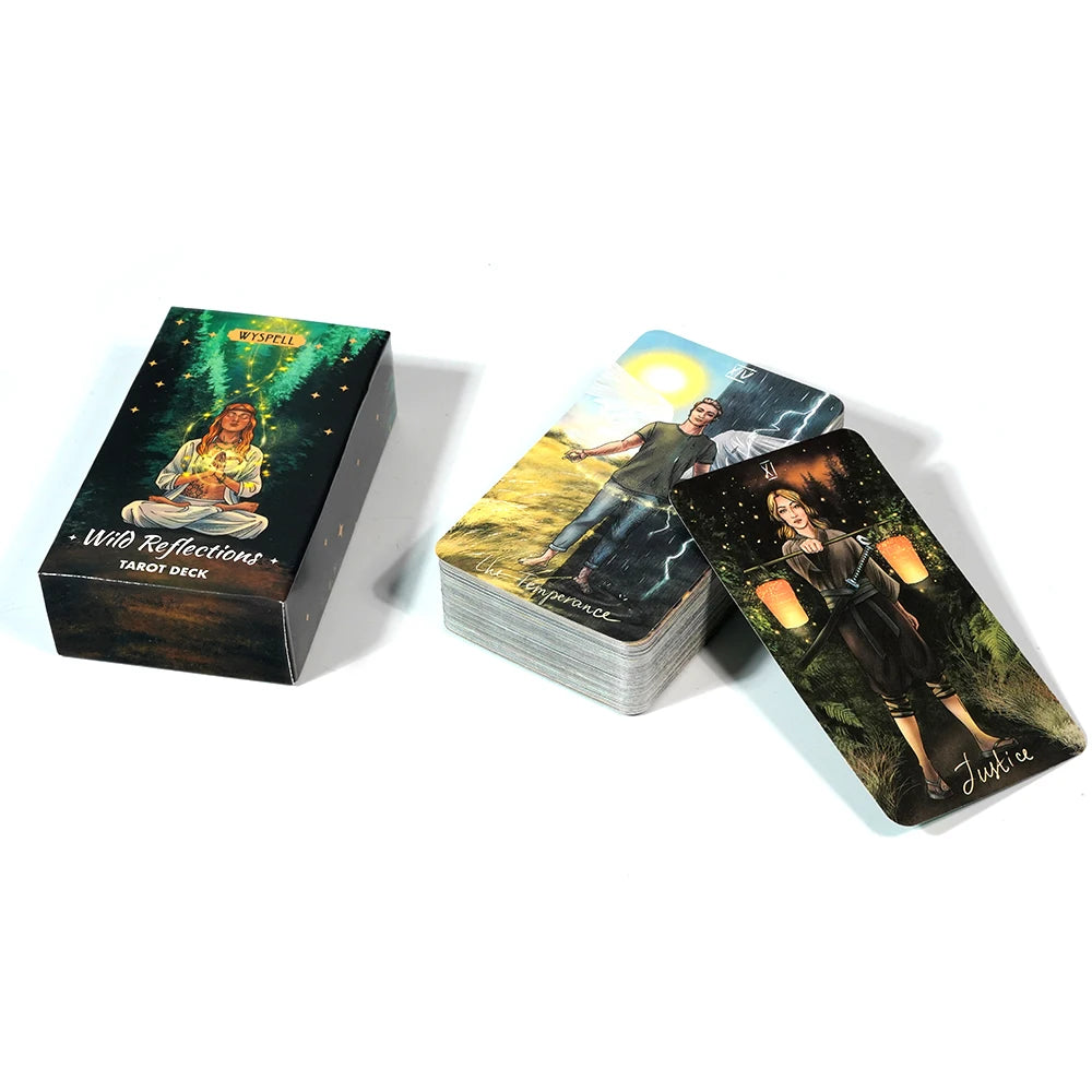 Wild Reflections Tarot Wyspell Classic Tarot Cards Beginner Friendly Clear Symbolism Traditional Structure Easy Follow 78 Cards