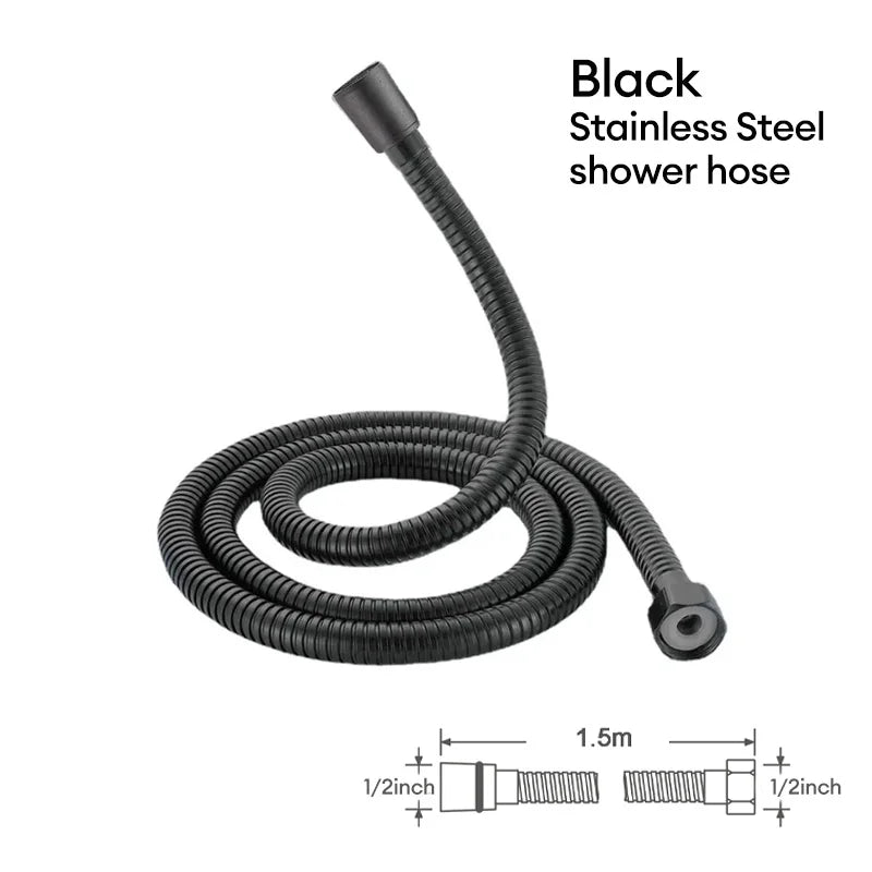 Baokemo Stainless Steel Flexible Shower Hose Tube Pipe For Bathroom Accessories Shower Tube High Strength Hot And Cold Hose