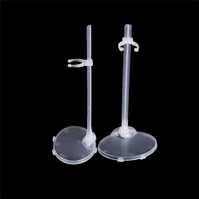 5 Pcs Plastic Doll Stand Figure Display Holder Model Furniture Accessories For 1/6 Doll House Decor Kids Pretend Play Toys Gifts