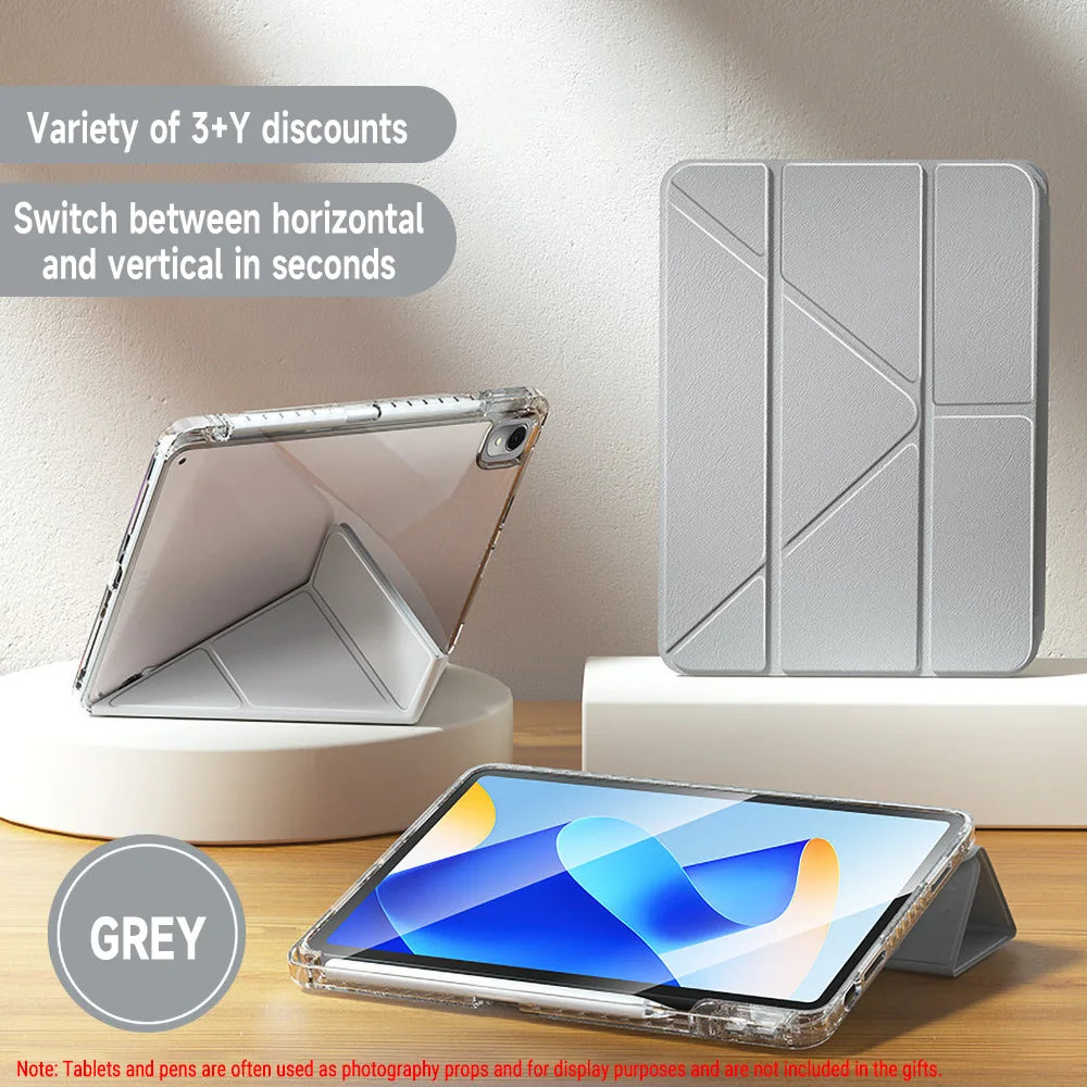 For Samsung Galaxy Tab S10 FE S9 S7 S8 Plus S9 FE S7 FE S9+ S8+ A9 Plus Lite 8.7 S6 Lite S10 FE Plus 13.1 Stand Smart Cover Case