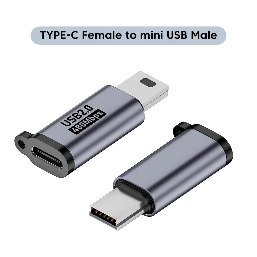 Type-c to Micro,Micro to Type c,type c to mini usb,Micro to mini usb adapter,Famele to Male adapter for 480Mbps data Transfer