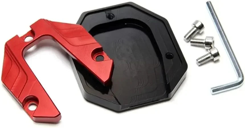Motorcycle Kickstand Pad Anti-skid Enlarger Base Support Extension Enlarger Scooter Moped Foot Pad CNC Aluminum Alloy