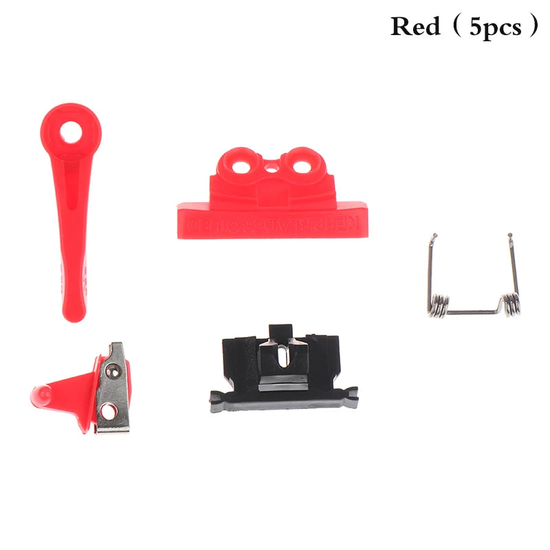 5Pcs Hair Clipper Swing Head Cover Switch Adjusting Rod Spare Parts For Electric Clippers 8591/8148