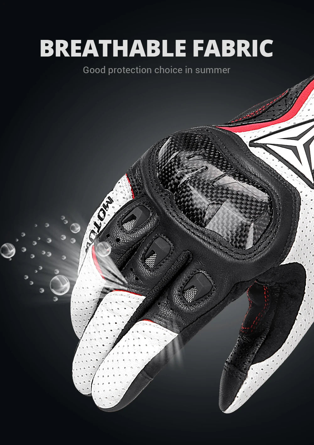 Motorcycle Racing Gloves Men Leather Gloves Summer Breathable Motorbike Guantes Moto Motocross Cycling Gloves Protective