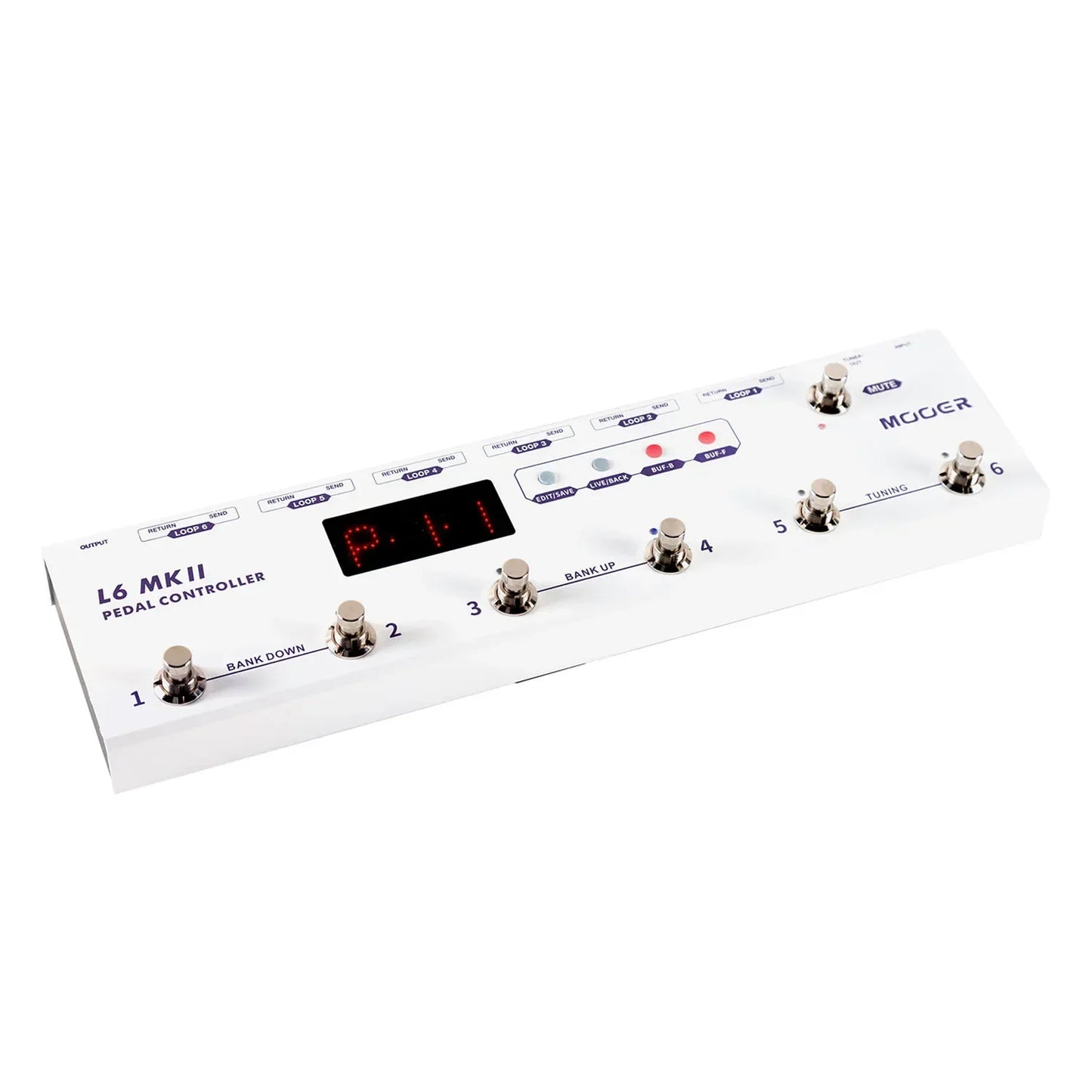 MOOER MKII Guitar Pedal Controller Programmable Loopswitcher with 6 Loops L6 PL6 PCL6 With Connector Guitar Parts Accessories