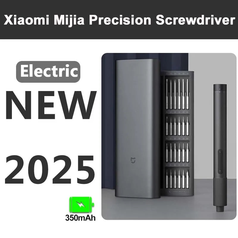 Xiaomi Mijia Electric Precision Screwdriver Magnetic Kit with 24 PCS Screw Heads Power Tools Sets for Smart Home PC Phone Repair