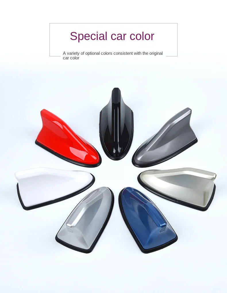 Car Radio Shark Fin Car Shark Antenna Radio FM Signal Design For All Automobiles Aerials Auto Exterior Styling Replacement Parts