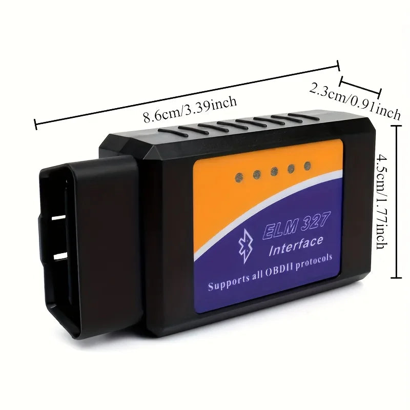 Wireless Obd2 Scanner - Full System Scan, Emission Test, Real-Time Data Analysis, Compatible with Android and Ios, No Battery Required, Obd-Ii Interface Car Diagnostic Tool, Suitable for Most Vehicles