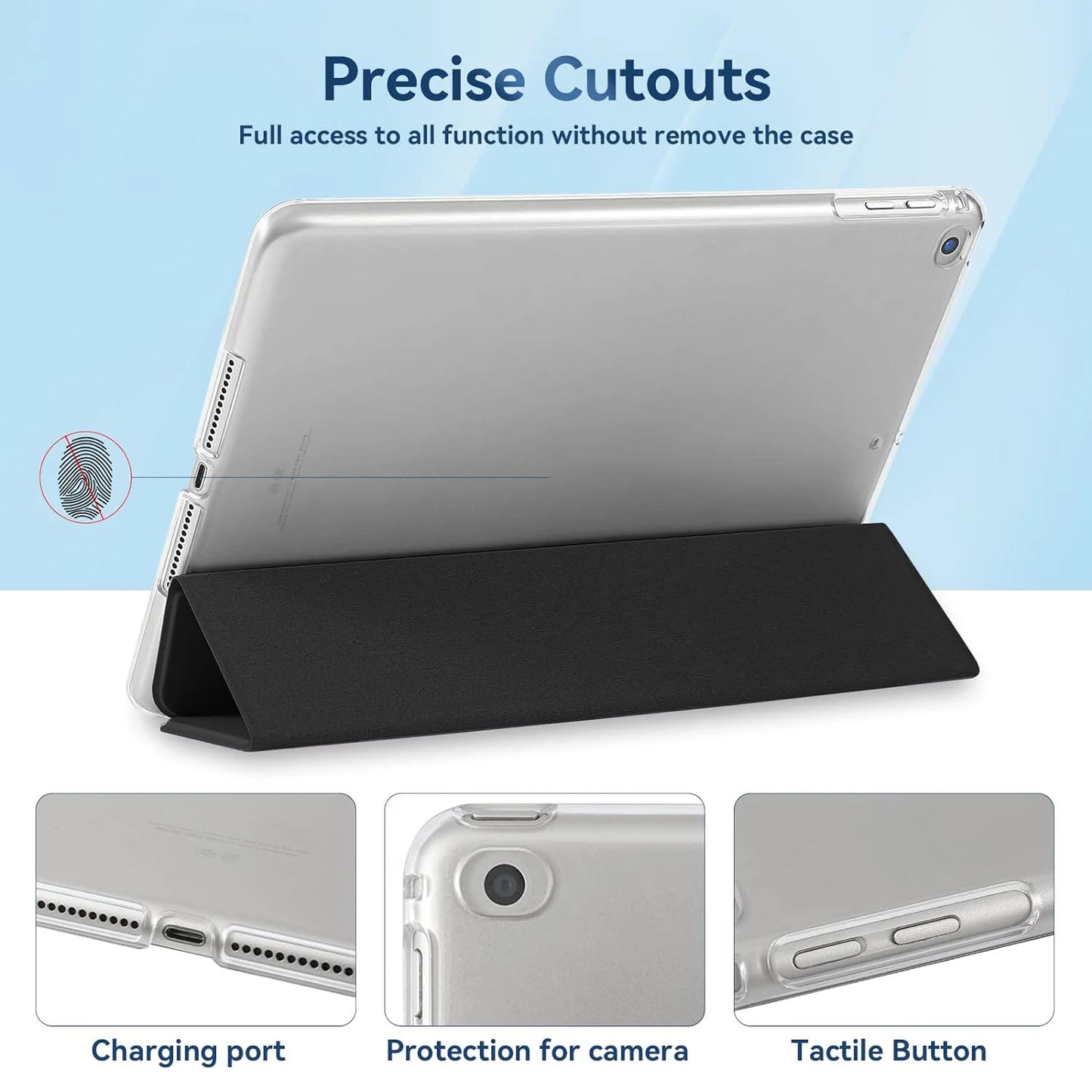 For Samsung Galaxy Tab A A6 10.1'' 2016 Flip Tri-fold Stand Cover For SM-T580 SM-T585 PU Leather Case Auto Sleep Wake