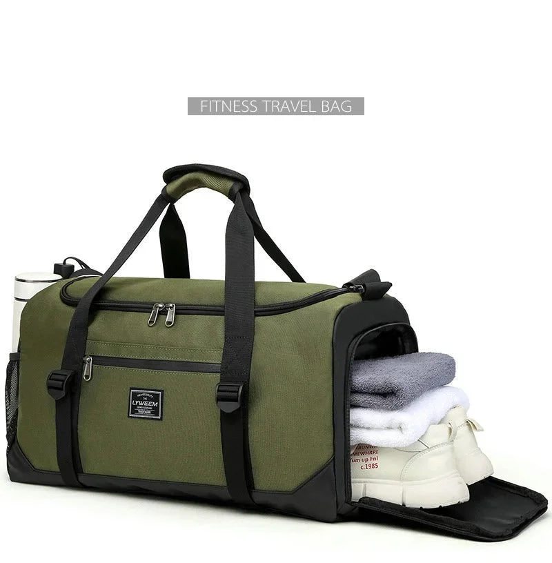 40L Sport Fitness Bag Dry Wet Separation Gym Bags for Men Women Outdoor Hiking Camping Travelling Yoga Fitness Bags