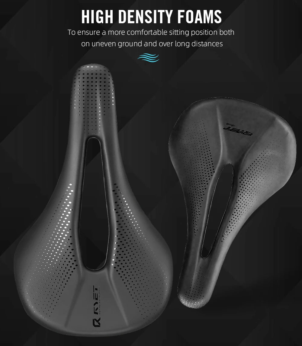 RYET 3D Printed Bike Carbon Saddle 140mm 143mm Super Light Road MTB Racing 3D/EVA  Saddles Bicycle Cushion Cycling Seating Part