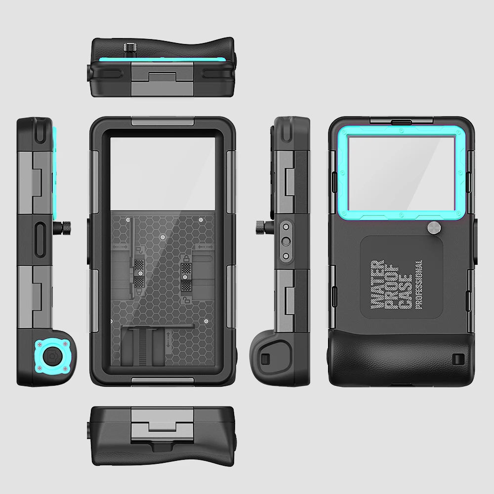 Shellbox Newly upgraded multicolor IP68 standard 15M/50ft diving/swimming photography professional diving waterproof Phone Case