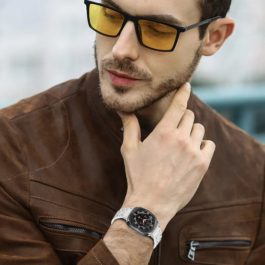 Metal Stainless Steel Strap for Samsung Galaxy Watch 7 Ultra 47mm Quick Bracelet for Galaxy Watch 7 Ultra Replacement Wristband