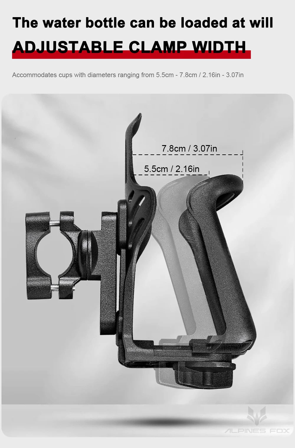Motorcycle Water Cup Holder Universal Drink Holder Motorcycle Handlebar Bottle Holder Nylon Adjustable Bottle Holder