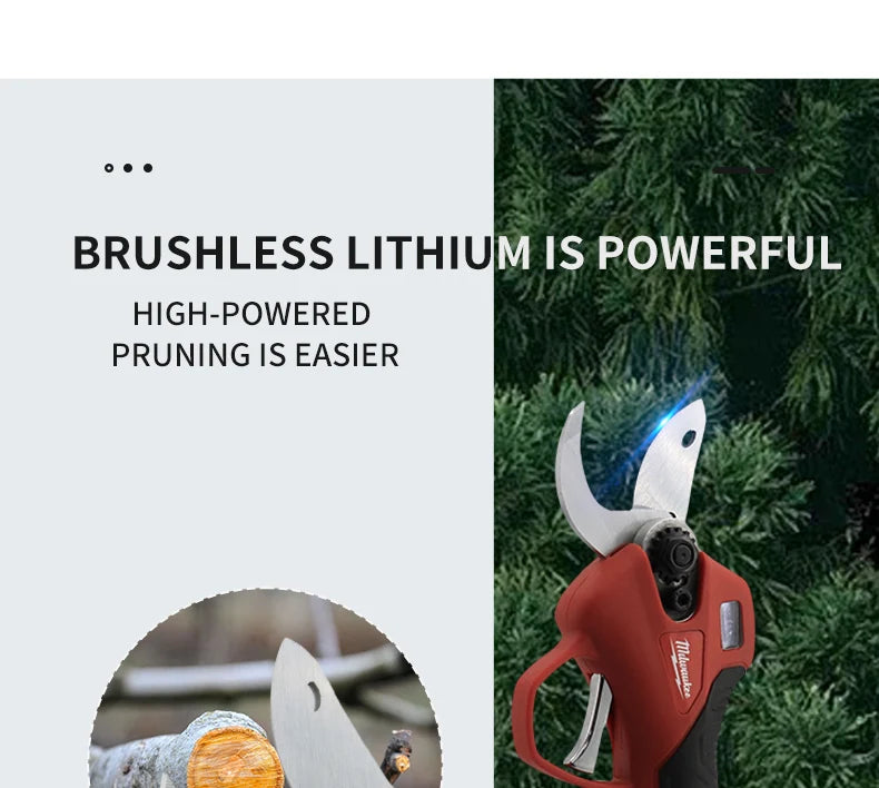 Milwaukee Electric Scissors LED Display  Scissors Electric Trimming Fruit Trees Gardening Bonsai Electric Tools For 18V Battery