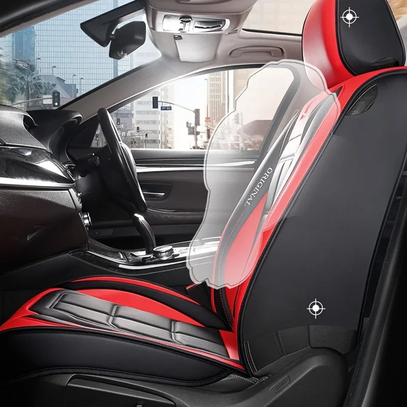 1pcs All inclusive seat cover full leather car seat cushion single seat driver and passenger seat cover all season universal pad