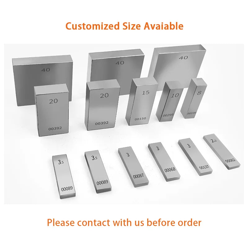 1pc,0.5mm-100mm Length,High Speed Steel Block Gauge,0 Grade,Tools for Micrometer and Caliper Inspection,Custom Gauge Available