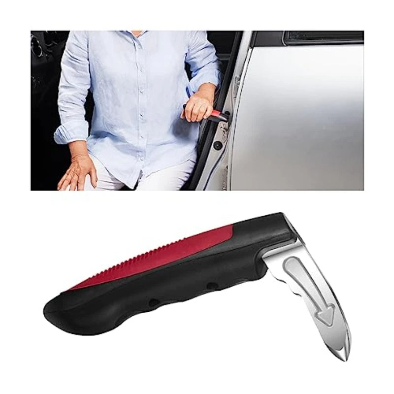 Automotive door assist handles 2-in-1 multifunctional vehicle support handles with window breaker, portable door latch handles
