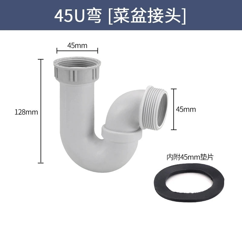 Sink Dish Basin Adapter Overflow Water Drains Pipe Joint Thread Hose Connector for Kitchen Bathroom Downpipe Accessories