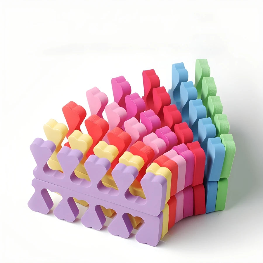 200pcs/Pack Nail Art Toe Separators Fingers Foots Sponge Soft UV Gel Polish Beauty Tools Manicure Pedicure Pack Nail Kits