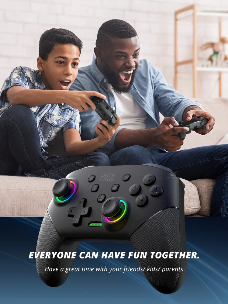 DATA FROG Wireless Switch Pro Controller for Switch/Switch OLED Programmable Joystick for PC Gamepad for Switch Lite Controller