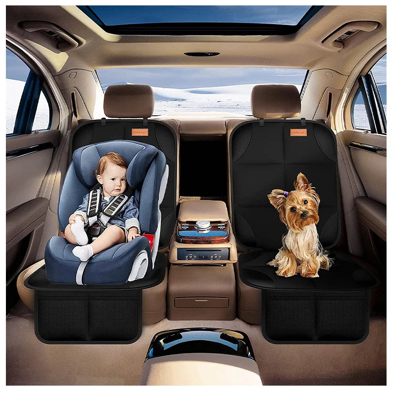 Car Seat Cover for Tesla Model 3 Y Oxford PU Leather Protector Mats Child Baby Cushion Protective Mat For Baby Kids Protection