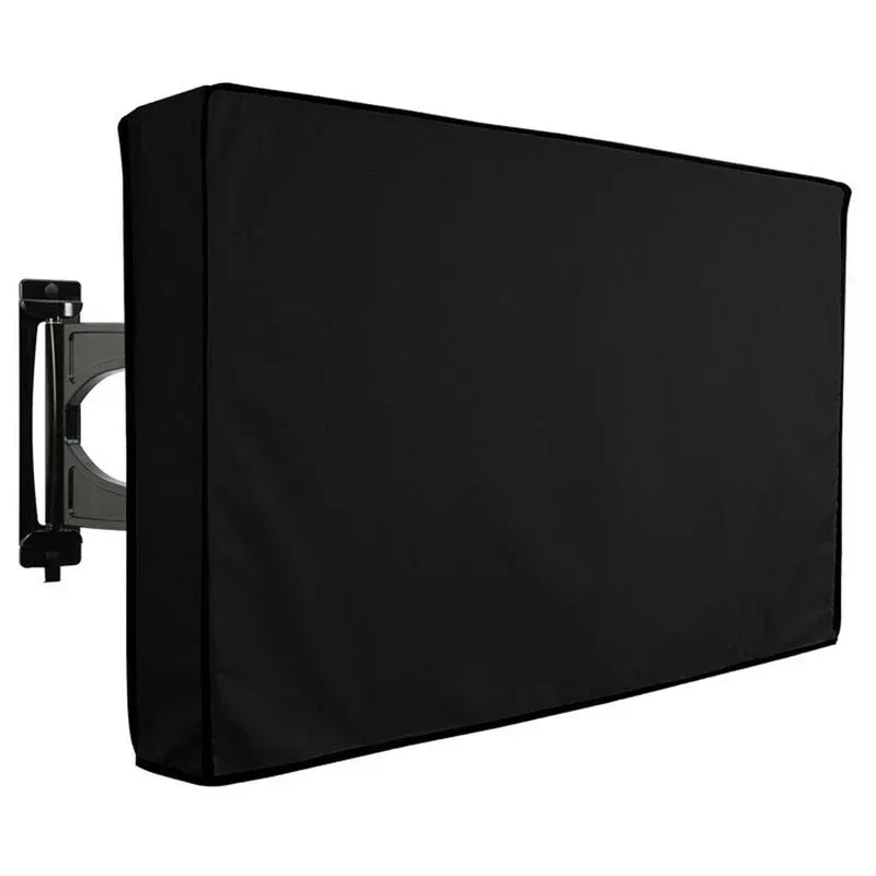 Outdoor TV Screen Dust Cover Black LCD Television Set Water Dust Resistant Protect Bag 24" 38" 42" 48" 52" 65inch